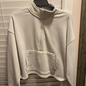 1/4 zip light grey